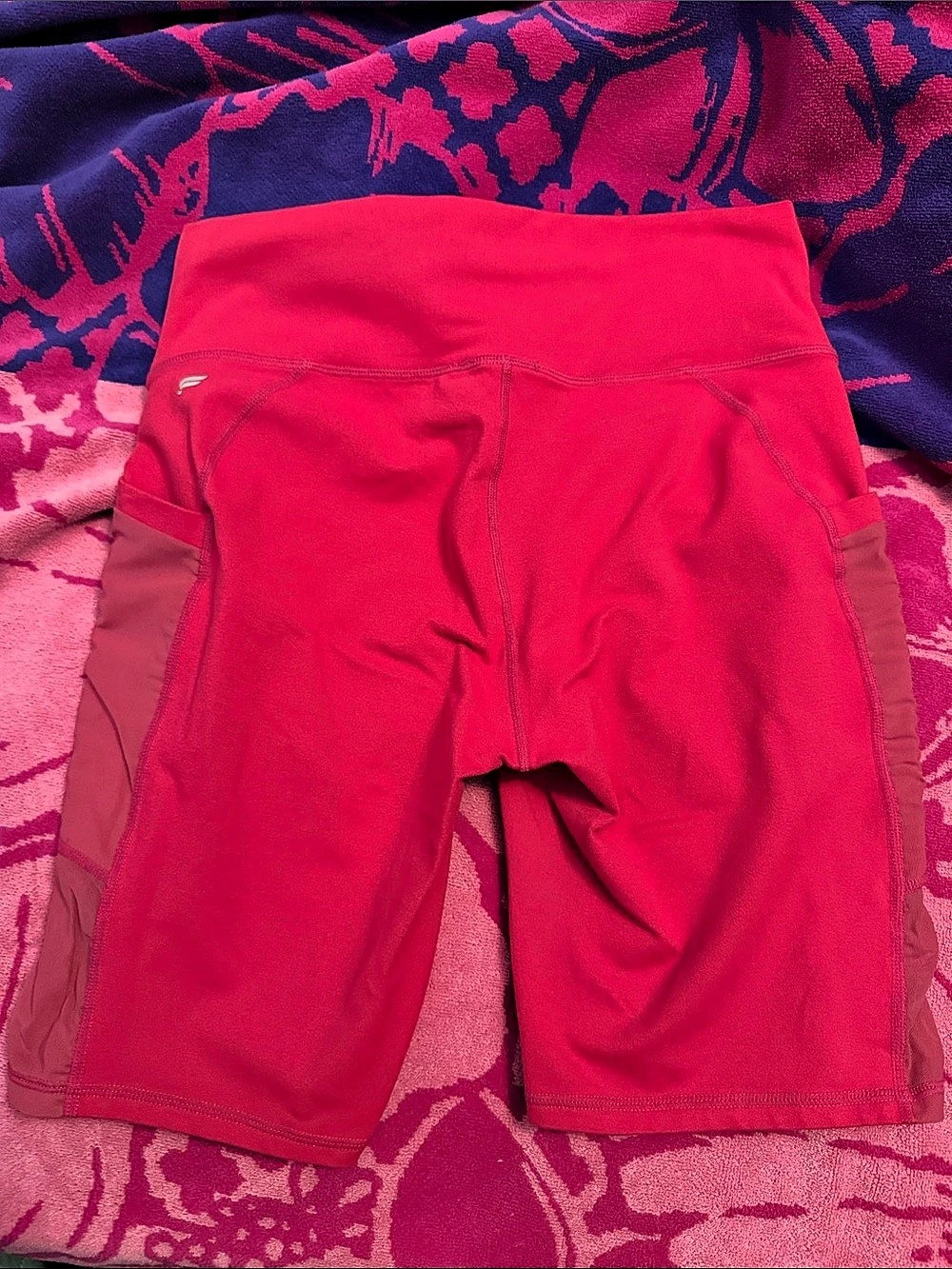 Fabletics Powerhold Women's Athletic Shorts in Pink Like New